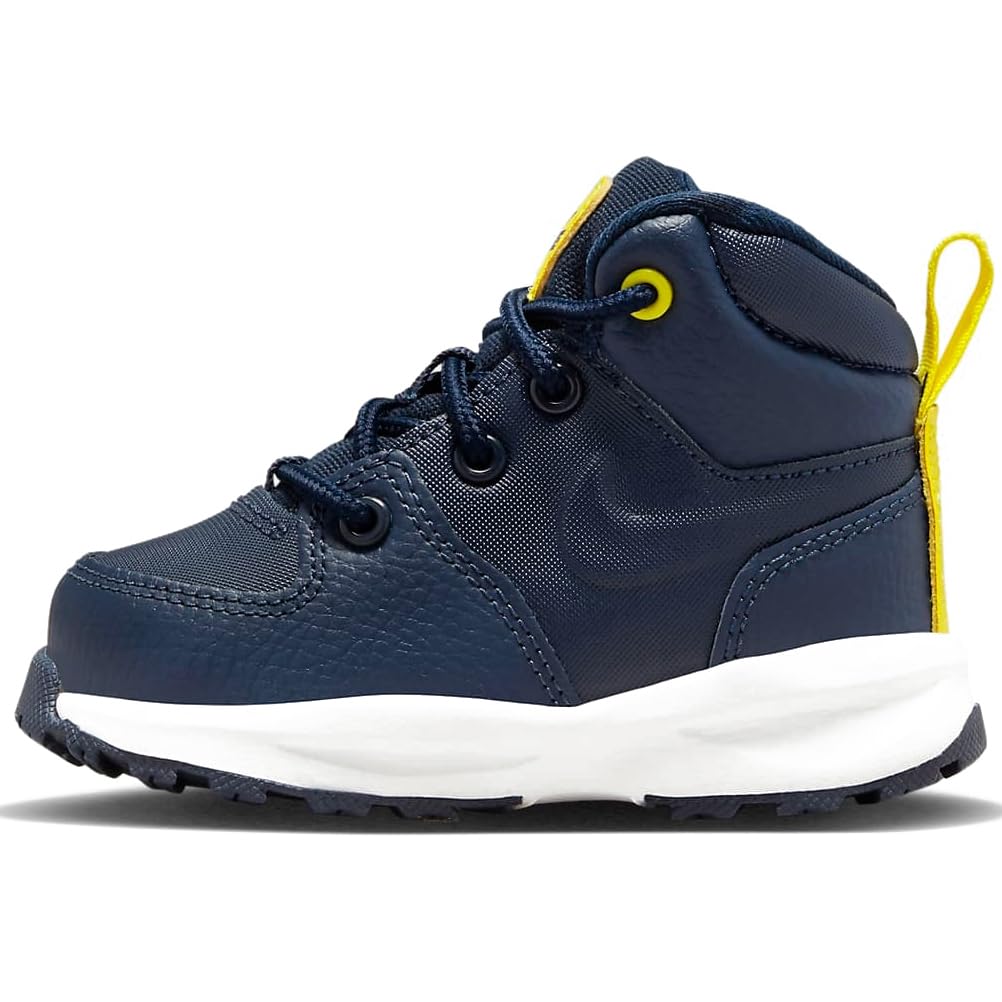 Nike Manoa Baby/Toddler Boot (BQ5374-401, Obsidian/Summit White/Opti Yellow/Obsidian) Size 4