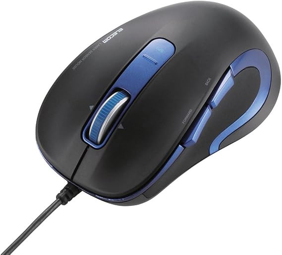 Amazon Co Jp エレコム 有線マウス レーザー 5ボタン ブルー M Ls13ulbu 家電 カメラ
