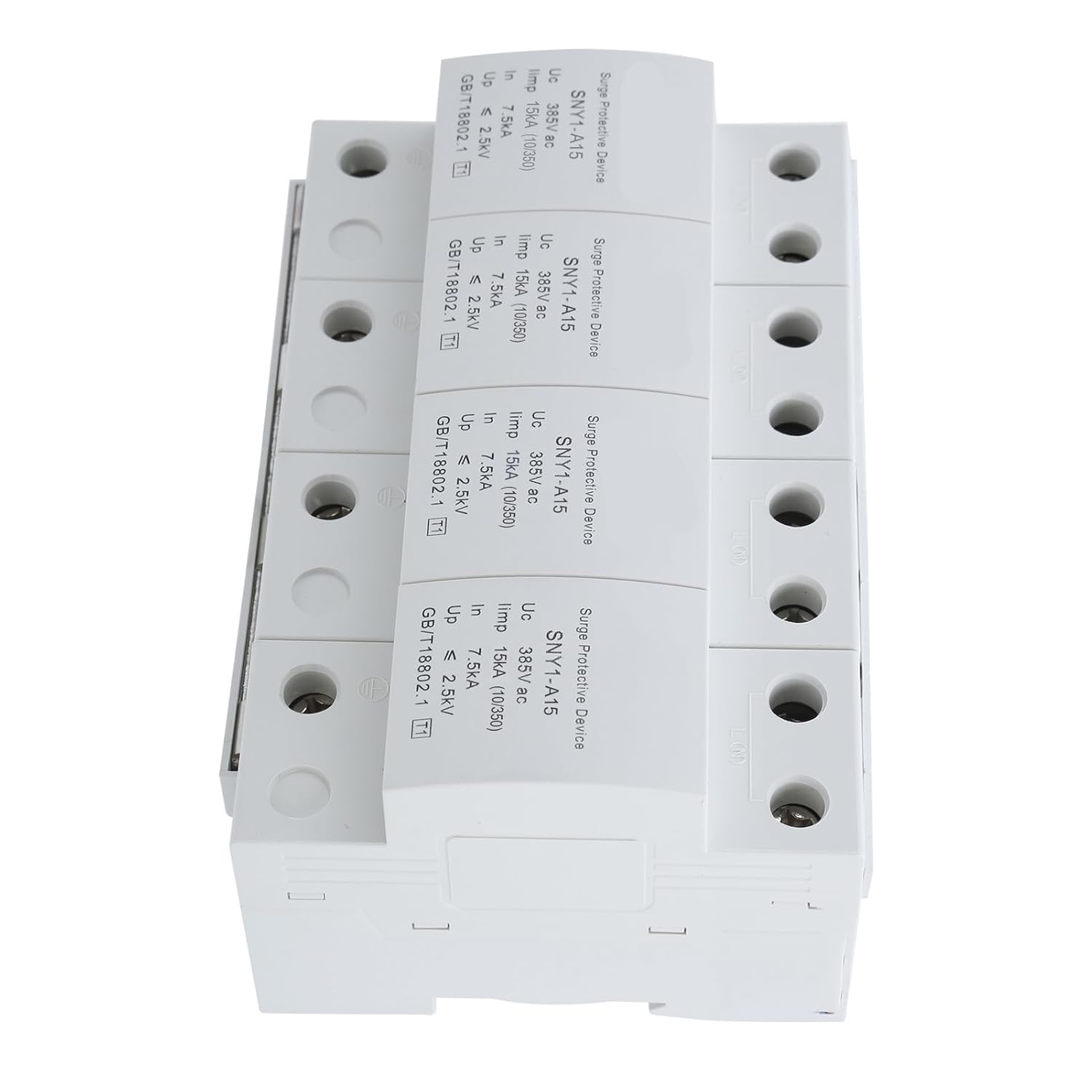 4Pプロテクター、保護装置、サーキットブレーカー付き385VACサンダー、太陽光発電配電用家庭用電気機器、 (15KA)