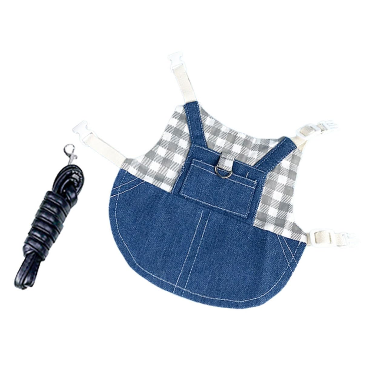 Mikikit Bunny Harness and Leash Set for Small Pets Escaping Vest with Traction Rope Lightweight and Comfortable Design for Rabbits Kittens and Other Small Animals