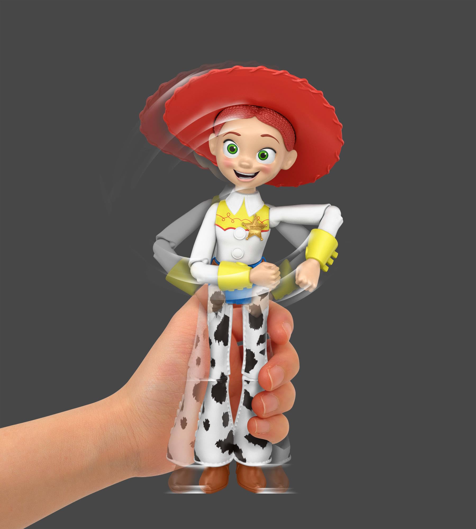 Mattel Disney · Pixar Toy Story 5 Figurine articulée Jessie Mouvements de Danse de 30 cm avec 12 Points d’Articulation et détails fidèles au Film, JKV40 | Grande figurine, jouet 30 cm film avec mouvement cowgirl, 12 articulations, détails précis, JKV40
