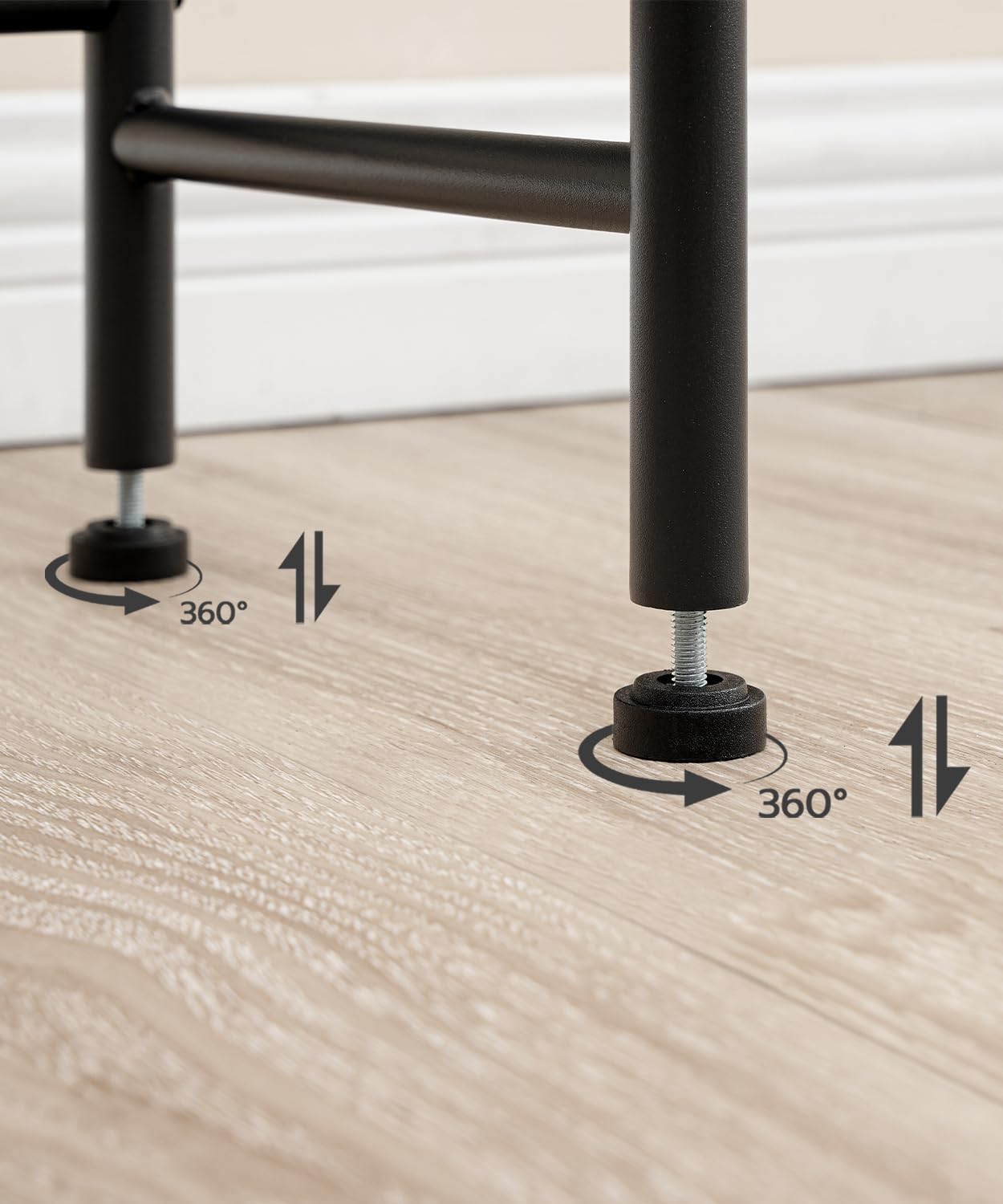 HOOBRO Étagère de Toilettes, Étagère de Salle de Bain à 3 Niveaux, Étagère WC, Étagère de Rangement, Gain de Place, pour Salle de Bain, Toilettes, Buanderie, Rustique et Noir EBF63TS01