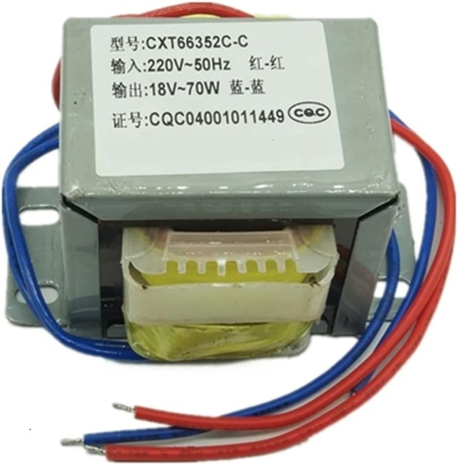 Power transformador 70W Coil Audio Transformer EI66 DB-70VA 220V to AC single/double6V12V18V24V Amplifier Low Frequency Isolated (Color : 220V Single, Size : AC15V)