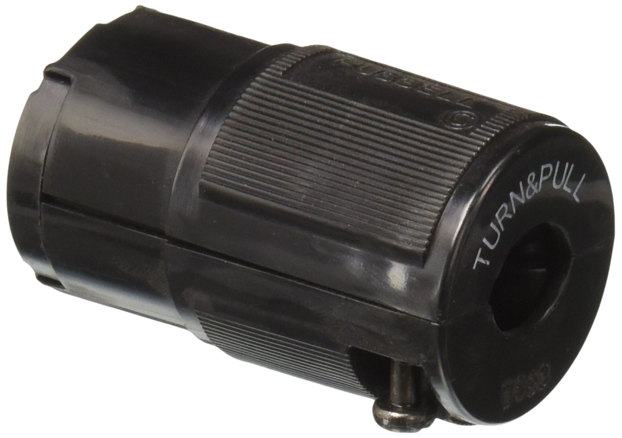 Hubbell HBL7464V Locking Connector, Midget, 15 amp, 125V, Ml-1R