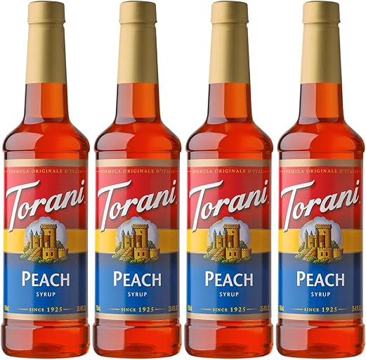 Torani Syrup, Peach, 25.4 Ounces (Pack of 4)