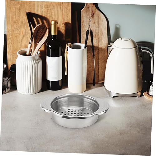 Miniatura 4 de Alipis 2 Pcs Stainless Steel Can Strainer Easy Tilt Press Lid Oil Drainer for Preserved Food Practical Kitchen Filter Tool for Beans Tuna Vegetables