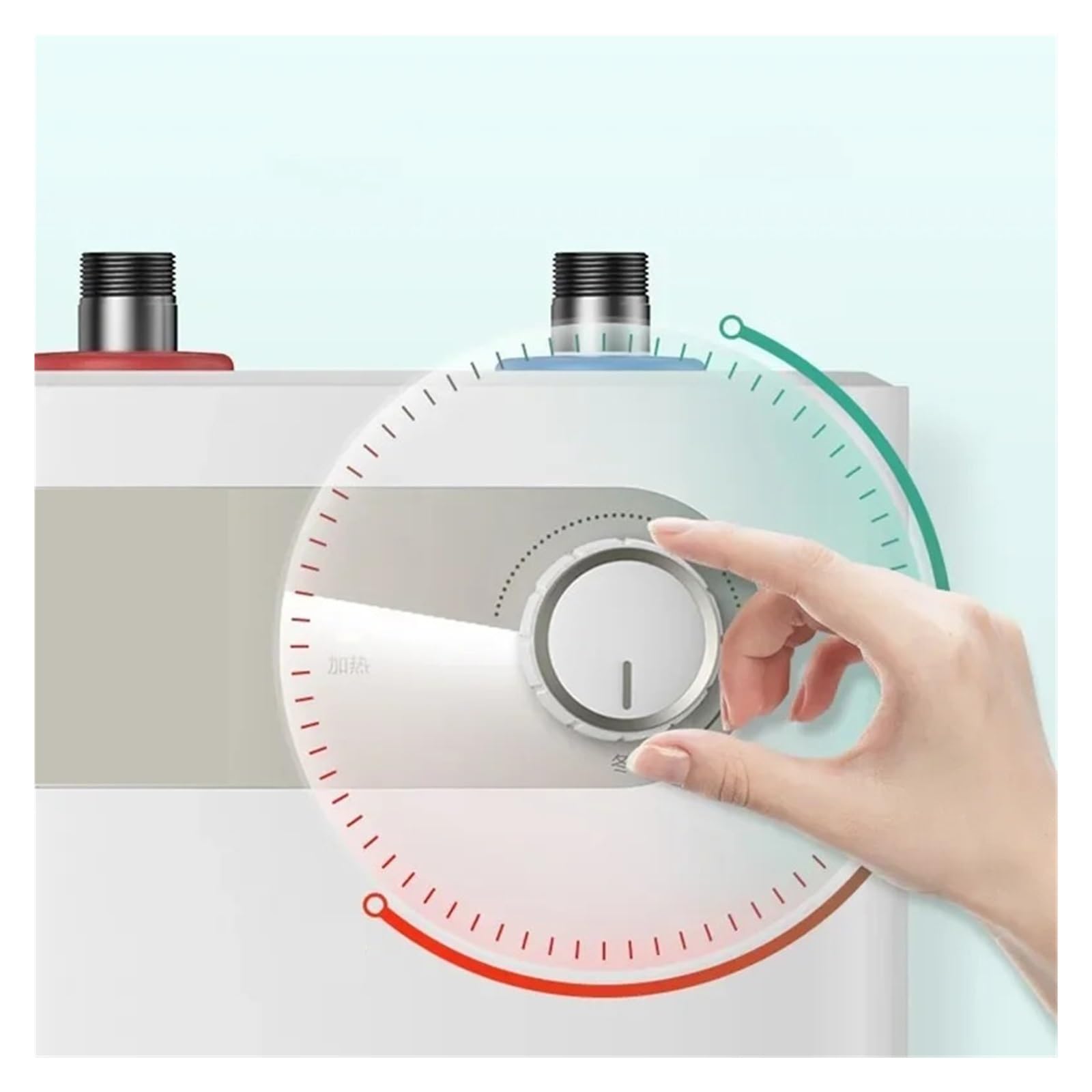 2000W Riscaldamento Rapido 5 Litri Piccolo Scaldabagno Elettrico Sicuro Riscaldatore Di Acqua Istantaneo Manopola Controllo Aiuto In Cucina Veloce E Comodo