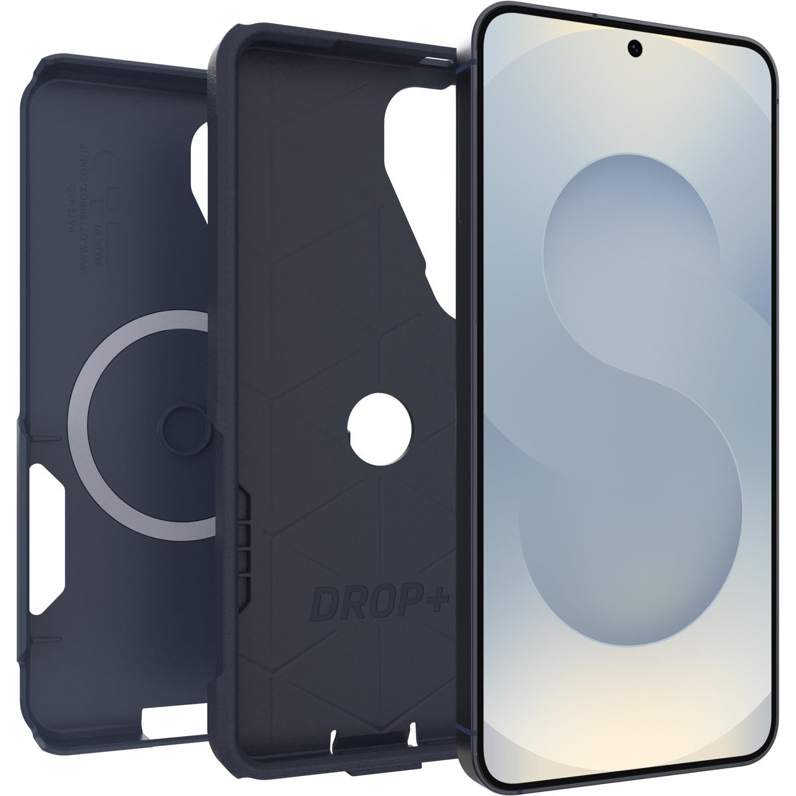 OtterBox Cover Commuter Series con Magneti per Samsung Galaxy S26, custodia resistente a shock e cadute, testata 3x norme MIL-STD 810G, Blu