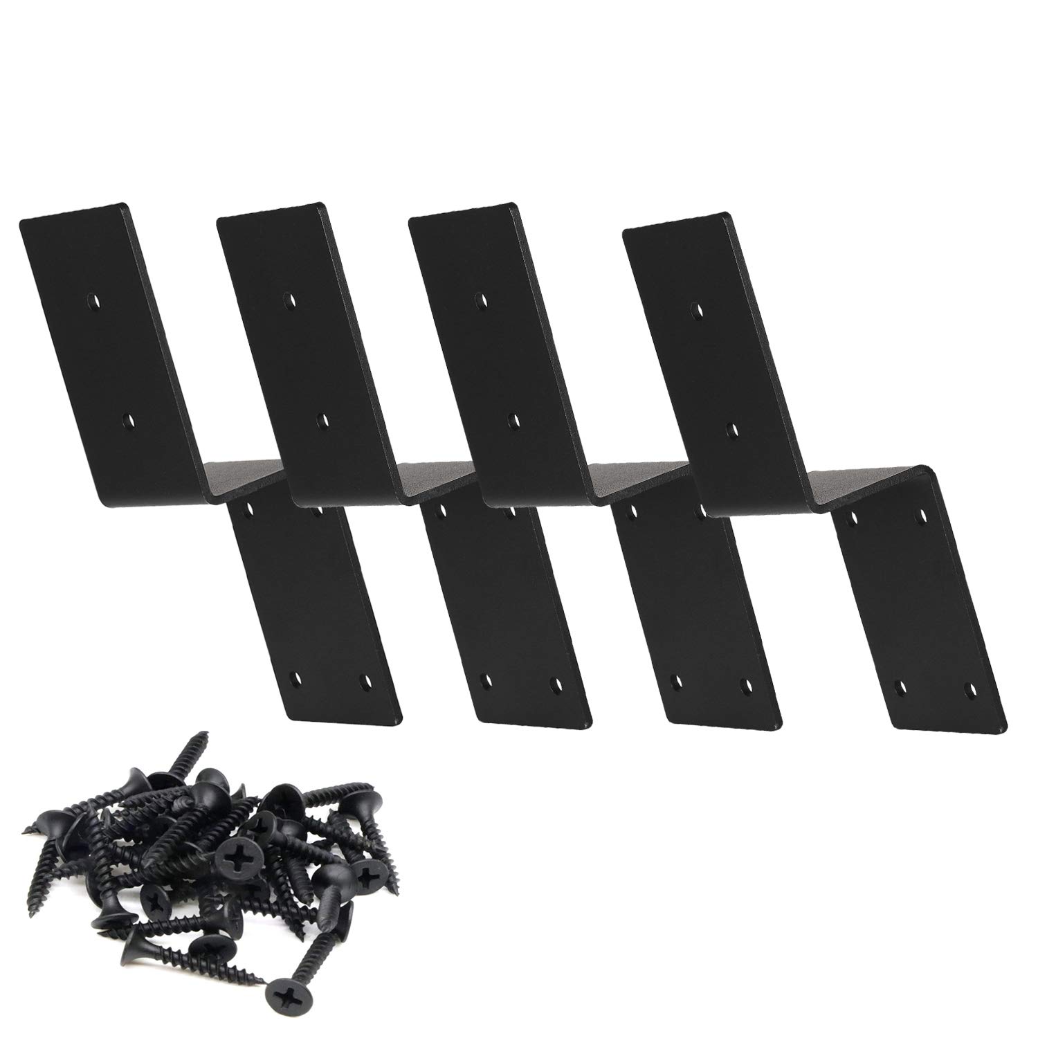 Buy 2x4 Door Barricade Brackets Heavy Duty Metal Drop Open Bar Security