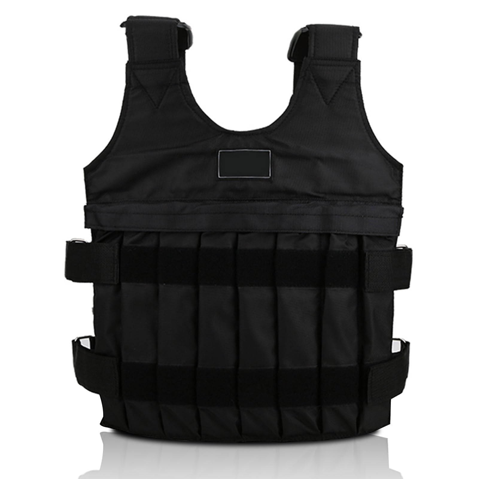 HERCHR Gilet Lesté Réglable Vide, Gilet de Musculation Charge Maximale 20 kg/44,09 LB Gilet Lesté Veste de Musculation d'exercice Gilet de Fitness Gilet D'entraînement Lesté pour Hommes Femmes