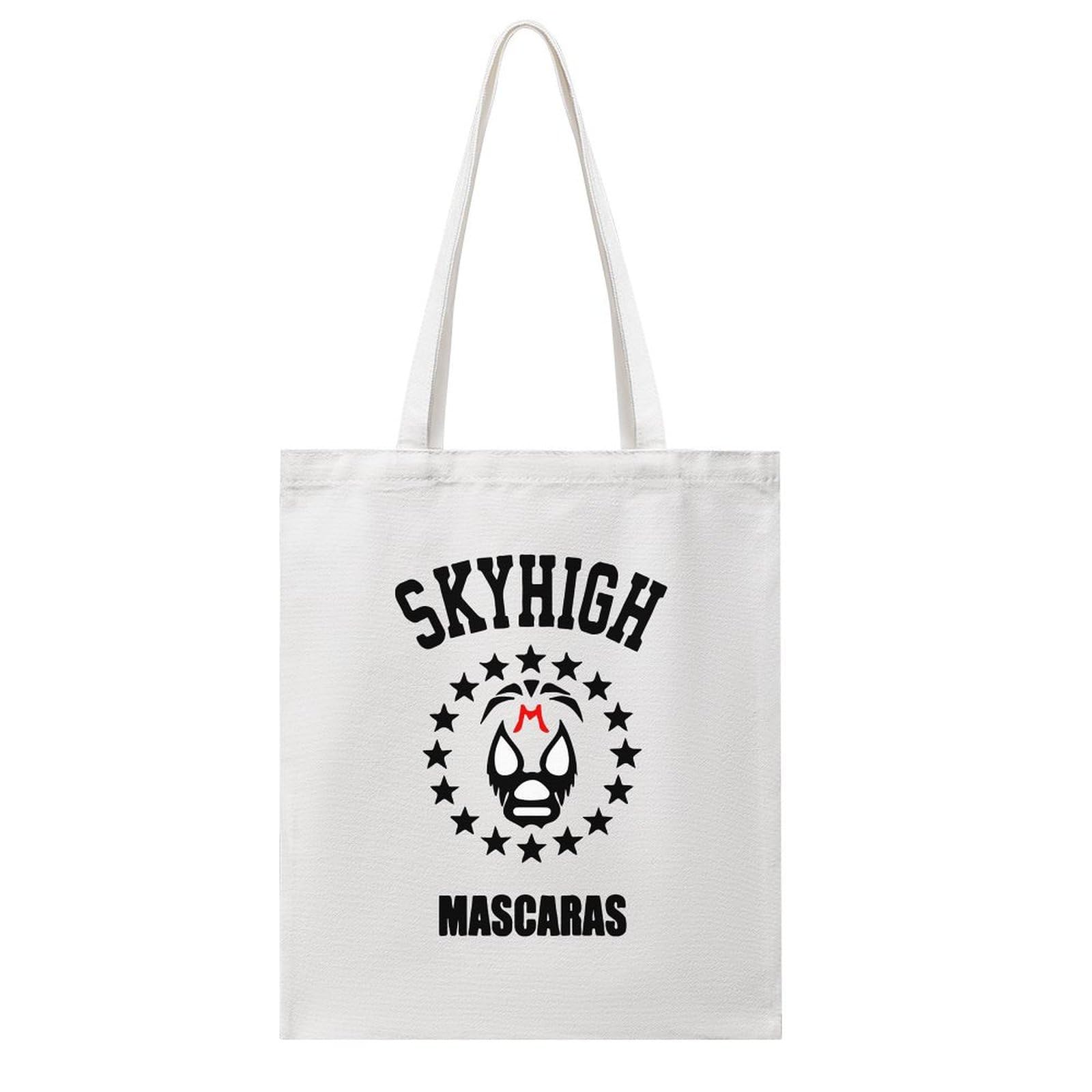 [MYDYHKX] トートバッグ キャンバス スター スカイハイ 仮面貴族 格闘技 覆面レスラー 大容量 ショルダー トート 帆布 肩掛け 手提げ カバン サブバッグ レディース メンズ 通勤 軽量 通学 旅行用