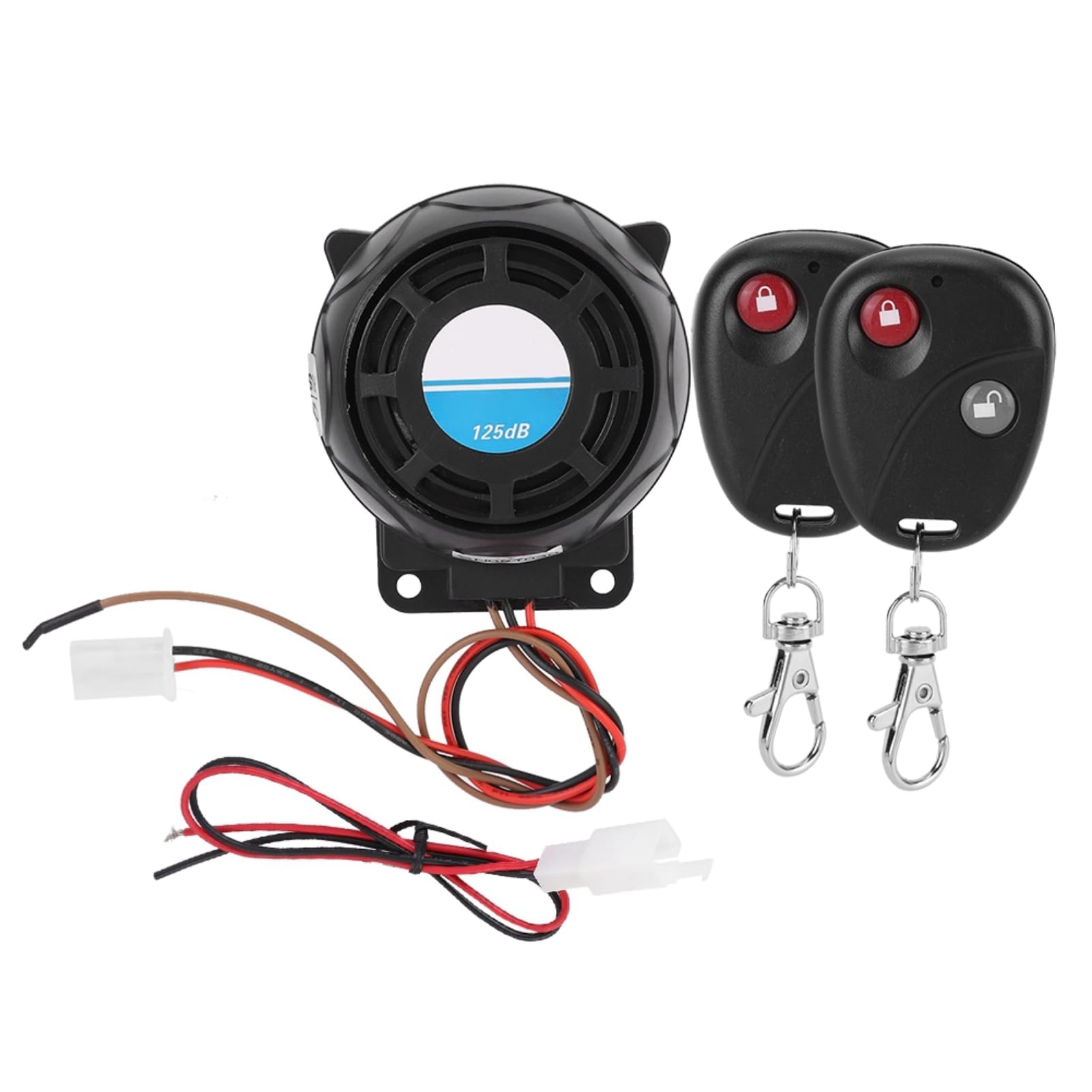 VOBOR Alarma para Moto, de Alarma para Moto Fácil de Instalar Consumo de Energía Ultra Bajo, 105-125 DB Control Remoto para Motocicleta Bocina de Alarma de Seguridad Antirrobo
