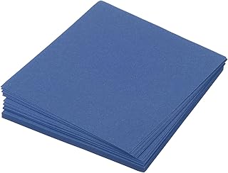 sourcing map 50 hojas de papel de origami de doble cara, color azul marino, 5 x 5 cm, 70 g/m², para proyectos de manualidades, principiantes, decoración de regalos