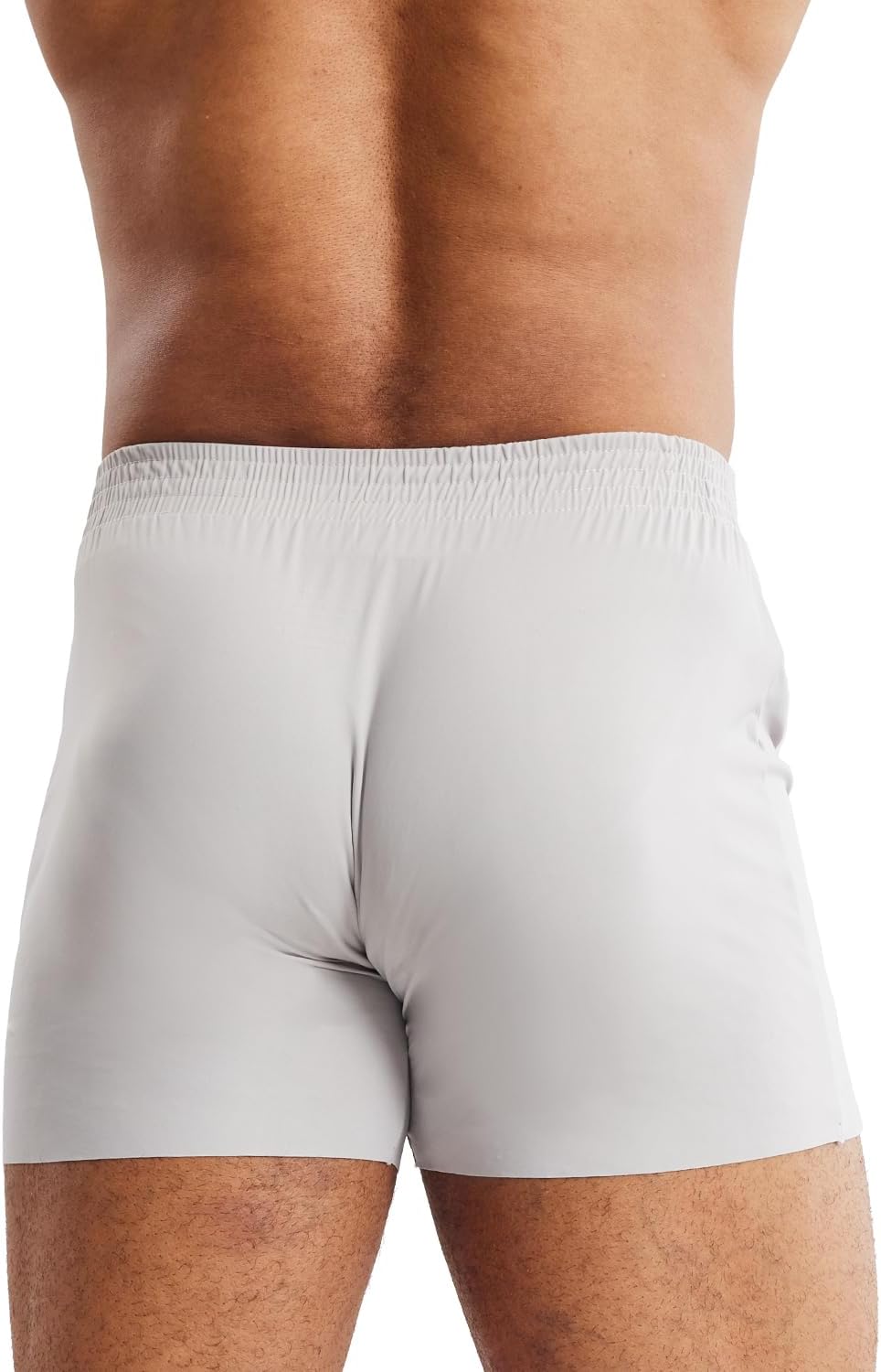 MIZOK Men's Breathable Ice Silk Pajama Bottom Sleep Boxer Shorts with Button Fly - Image 2