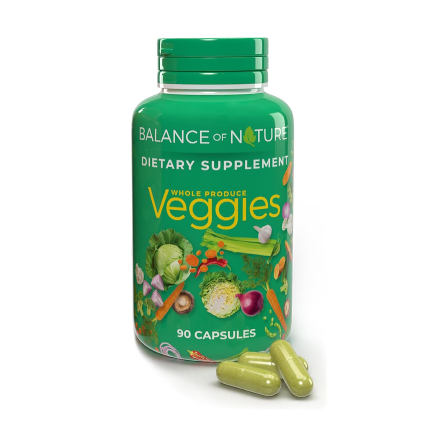 Balance of Nature Whole Veggies Superfood Supplement, 90 Servings