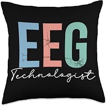 Best EEG Technician Throw Pillow