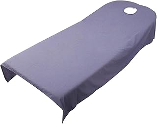 Modonghua - Lenzuolo cosmetico con foro di bellezza, 9 colori, in morbido poliestere, riutilizzabile, per lettino da massaggio (viola, 80 x 190 cm)