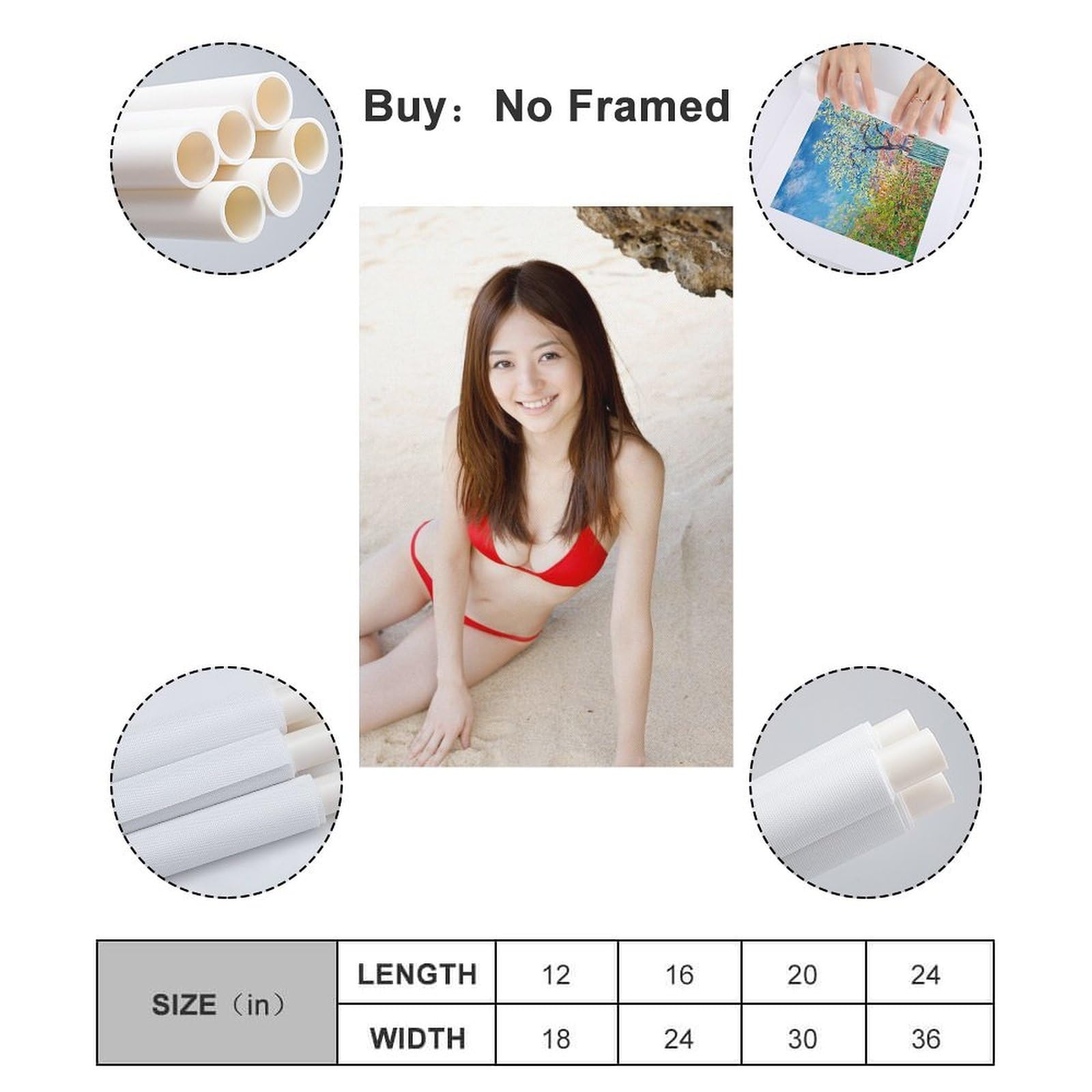 Amazon.co.jp: 逢沢りな 装飾画 逢沢りな 写真集 逢沢りな ポスター