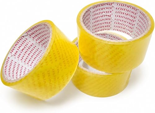 Packaging Tape Clear 48mm x 100m (Pack of 3) – Box Sealing for Moving, Shipping & Packing