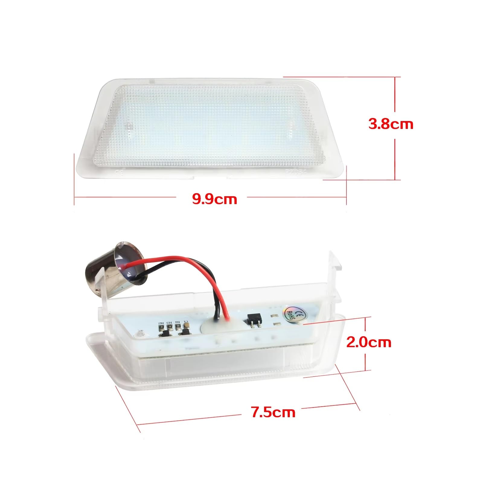 Compatible Con Opel Para Astra G 1998 1999 2000 2001 2002 2003 2004 9192060 9192061 Luz De Matrícula Trasera Luz Trasera De Coche luces advertencia traseras