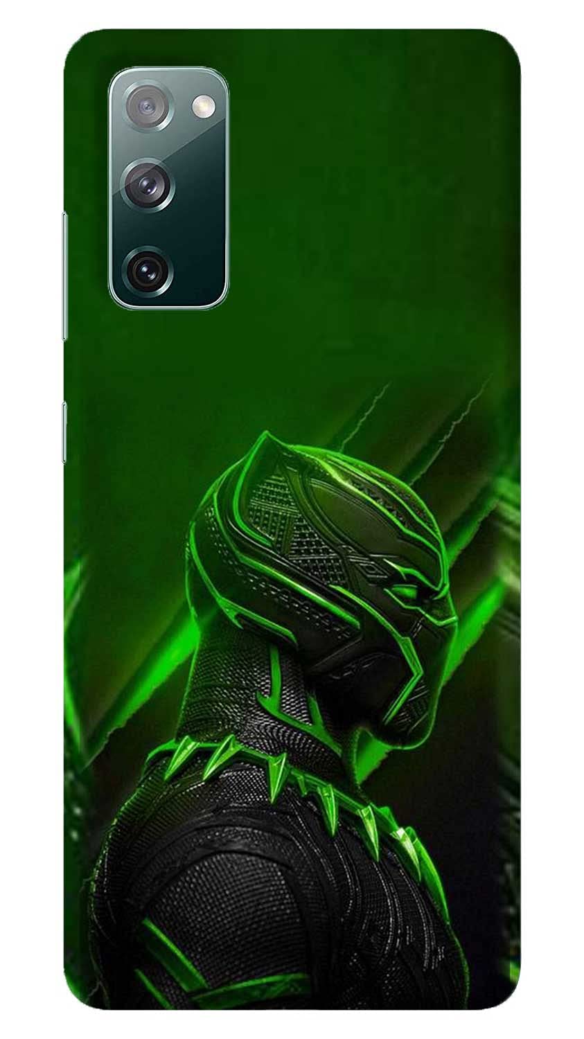 NDCOM for Black Panther in Green Printed Hard Mobile Back Cover Case for Samsung Galaxy S20 FE