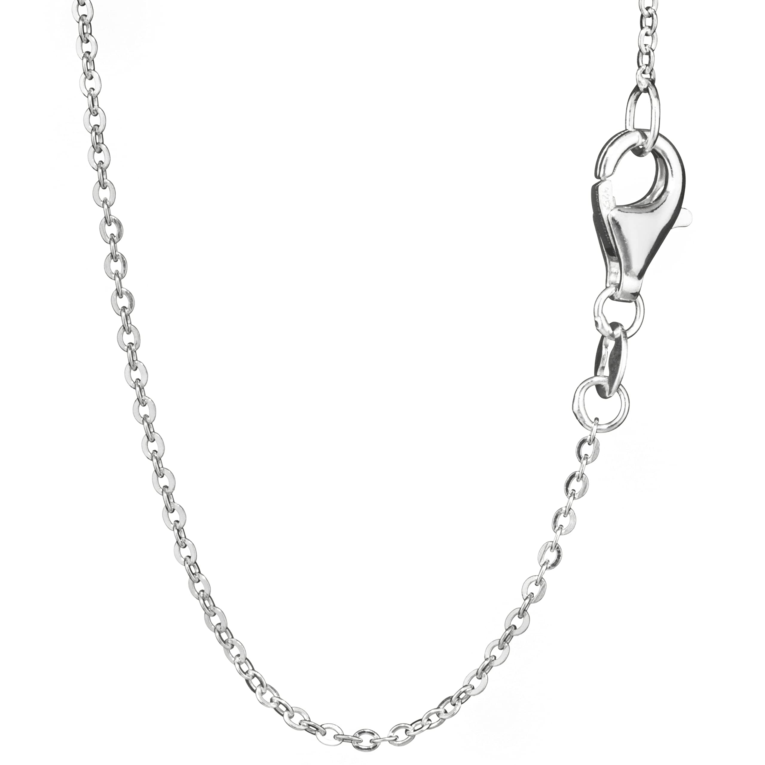 NKlaus catena d'ancora in argento 925 50cm collana piatta