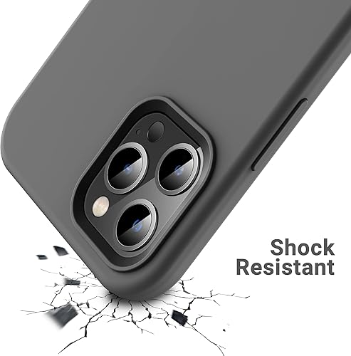 Miniatura 8 de OTOFLY Funda compatible con iPhone 12 Pro Max, serie sedosa y suave al tacto, funda protectora de goma de silicona líquida suave de primera calidad