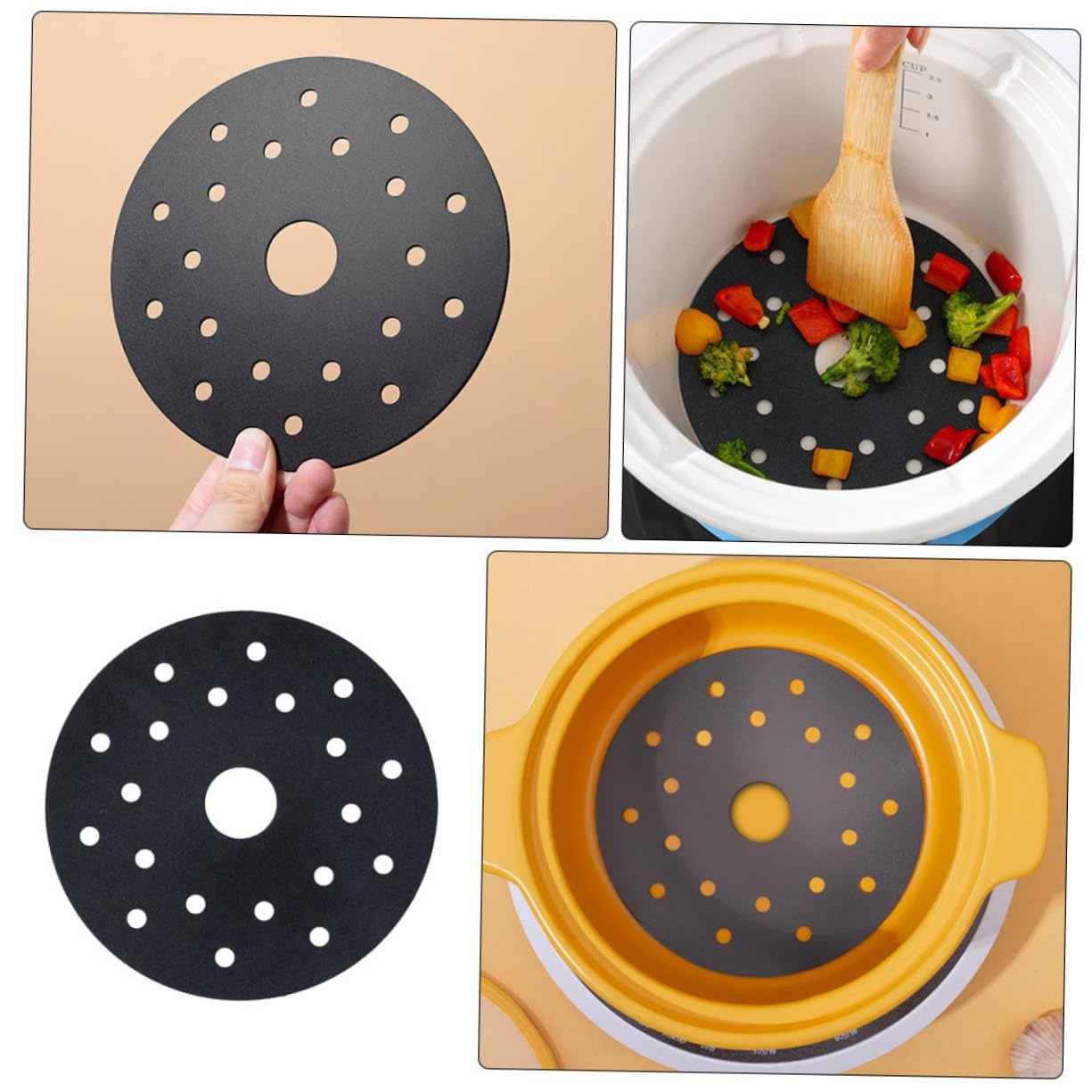 BEBEMOKO Practical Kitchen Cookware Heat Conduction Sheet Induction Cooktop Pot Heat Conduction Fin for Stainless Steel