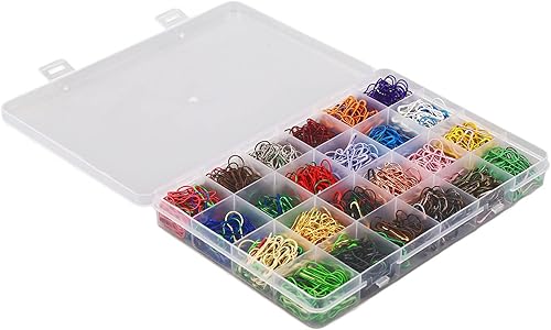 Fydun 24 Colors Gourd Shape Pins 1200Pcs Iron Safety Pins for Clothing Blanket Marking Label Pins Wide Range of Uses