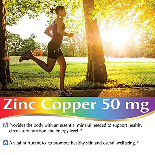 Pacific Nature's Zinc Copper Supplement (100 Capsules) With 50Mg Of Zinc Gluconate, 2Mg Of Copper Sulphate For Immune Support - Gluten Free, Non-Gmo #TOP7