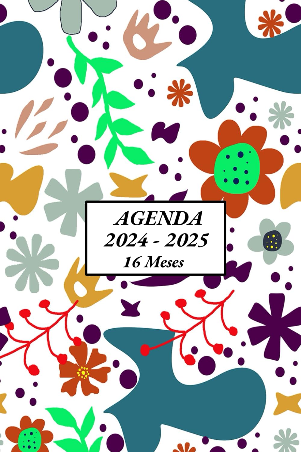 Agenda 16 meses 2024 2025 semana vista: de Septiembre 2024 a diciembre 2025 | Planificador Semanal ( A5 ) 1 Semana en 2 Páginas