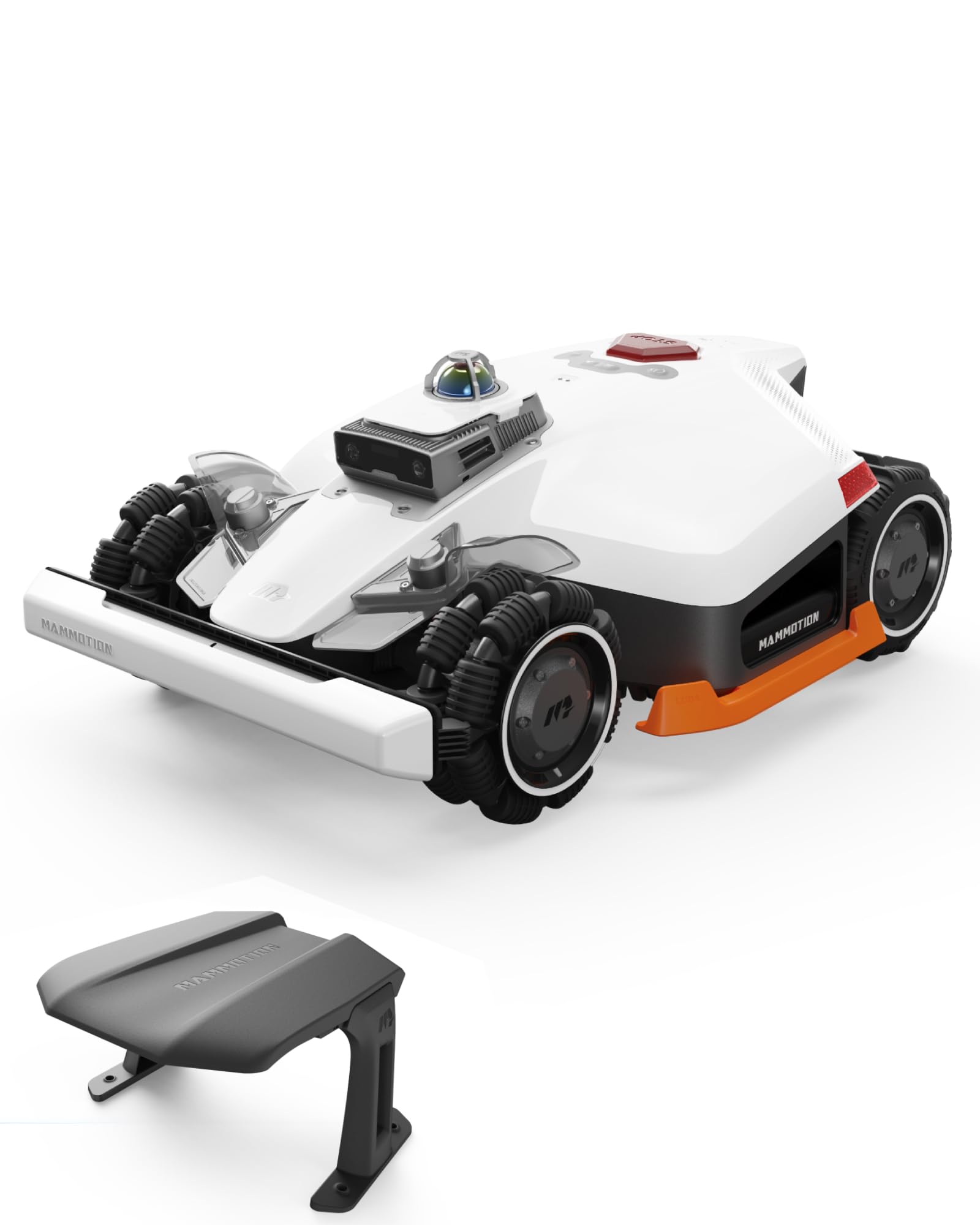 Mammotion LUBA 3 AWD 1500 Mähroboter, 360° LiDAR+Dual-Kamera mit KI-Steuerung, AWD für bis zu 80% Steigung, 15 Multi-Zonen, Schnitthöhe 25-70 mm, 9,4Ah-AKKU(1500㎡+ Garage)