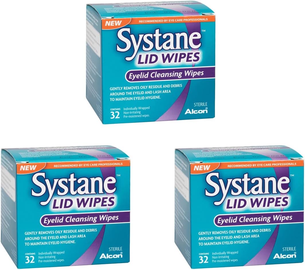 Systane Eyelid Cleansing Lid Wipes Sterile (Count of 32 x 3) Buy