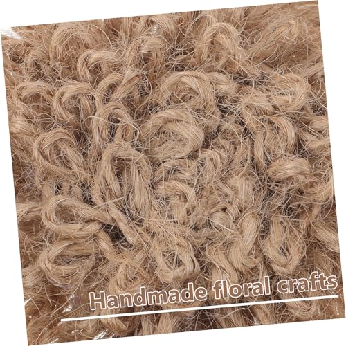 Flores de arpillera de textura natural para complementos y alta bisutería 4