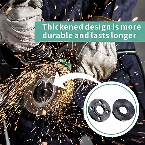 Fyjbnh 9PCS Angle Grinder Nut Angle Grinder Wrench Kit 5/8-11 Flange Metal Lock Nut for Compatible with Dewalt Milwaukee Makita193465-4 Metabo Bosch 4.5" 5" Grinder Parts - Thumbnail 3