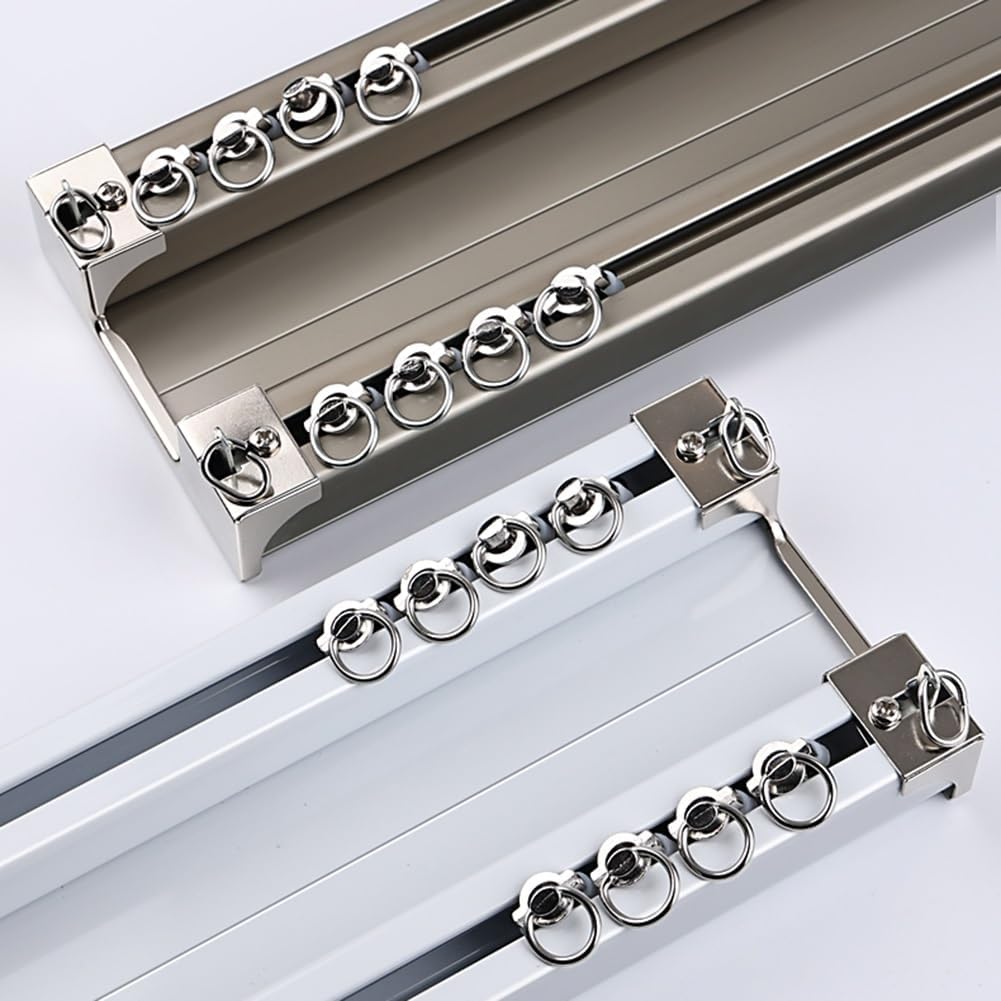 Heavy Duty Silent Ceiling Mount Track, Aluminum Alloy Rail for Living Room, Bedroom, Hospital - Smooth Glide, Durable, Easy Installation, Noise-Free Operation