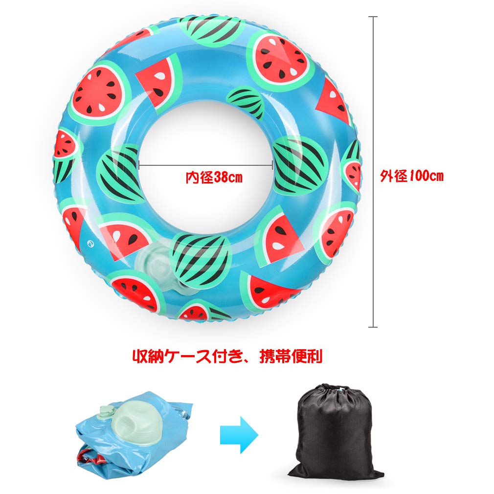 Amazon.co.jp: Ninonly 浮き輪 大人用 浮輪 うきわ エアーポンプ不要