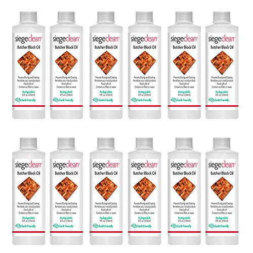 12 Wood Butcher Block Mineral Oil 96oz Food Grade Safe Knife Blade Cutting Board