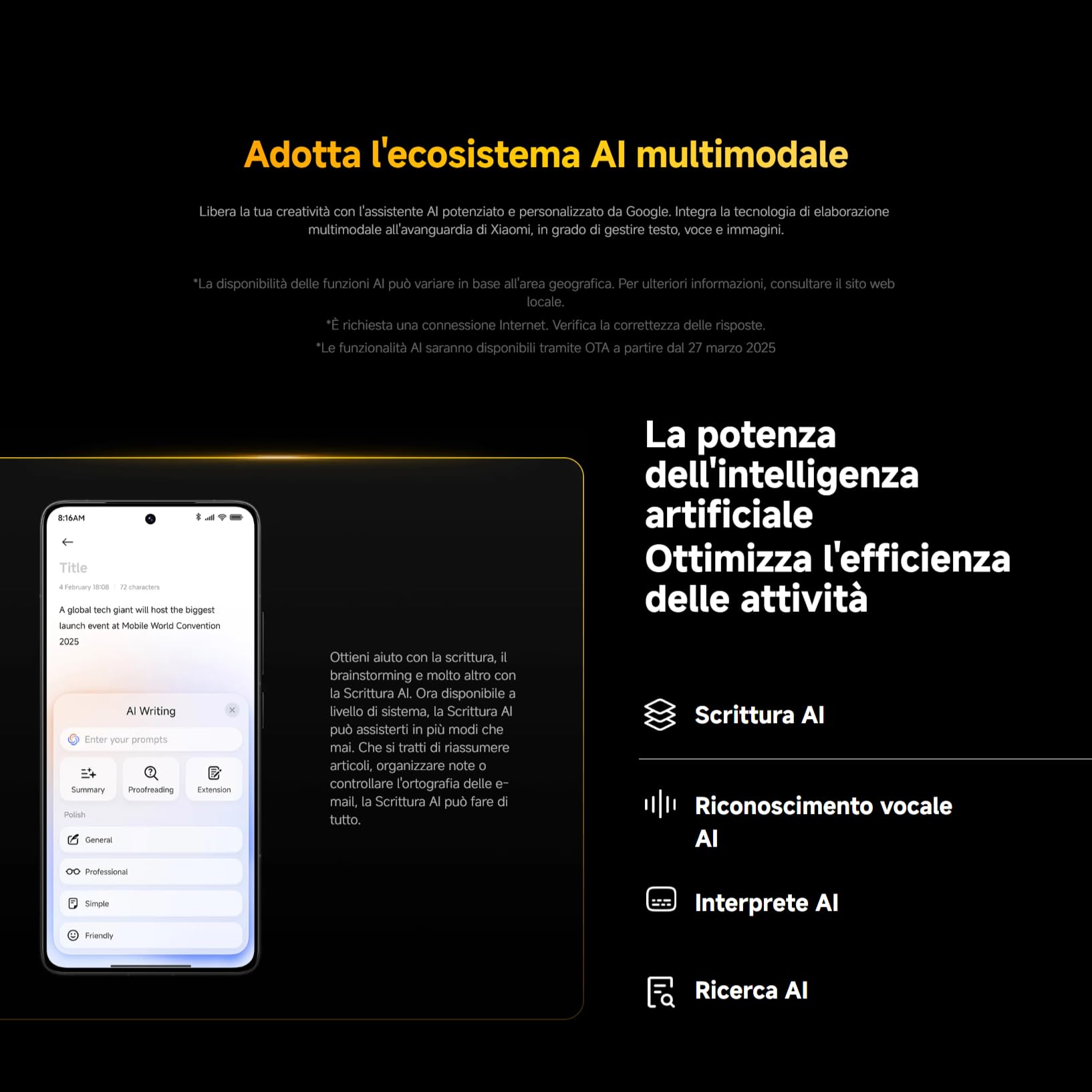XIAOMI POCO F7 Ultra Smartphone, 16+512 GB, Nero, batteria 5300mAh, 120W HyperCharge, HyperAI (Caricabatterie non incluso)