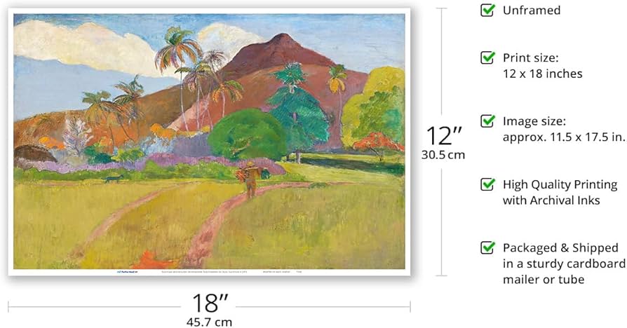 Paul Gauguin 【マンダリンのある風景】　高級複製 Paul Gauguin 【マンダリンのある風景】 高級複製 Paul Gauguin
