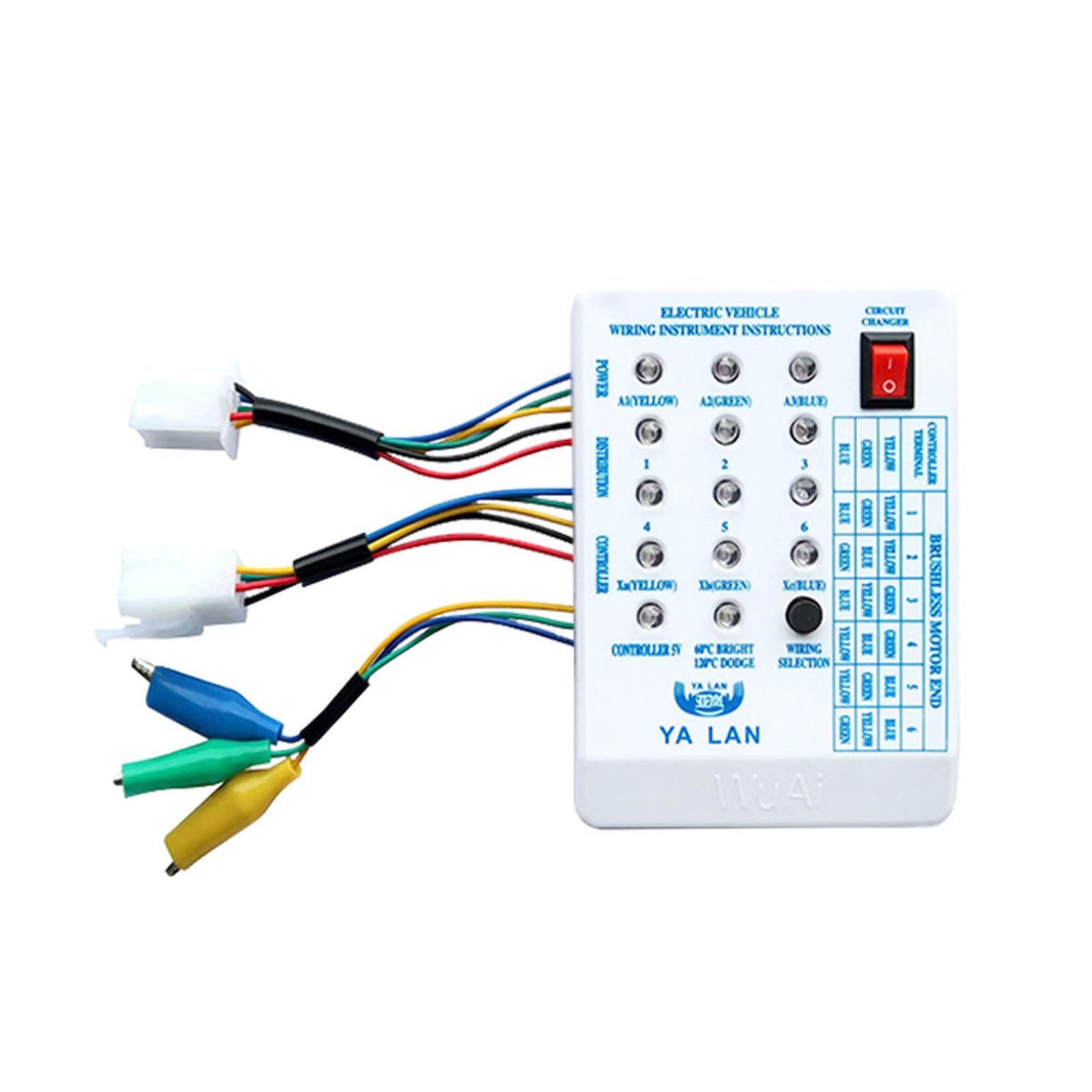Brushless Motor Tester 24V / 36V / 48V / 60V / 72V Electric Car E-Bike Scooter Brushless Controller Tester Scooter Controller