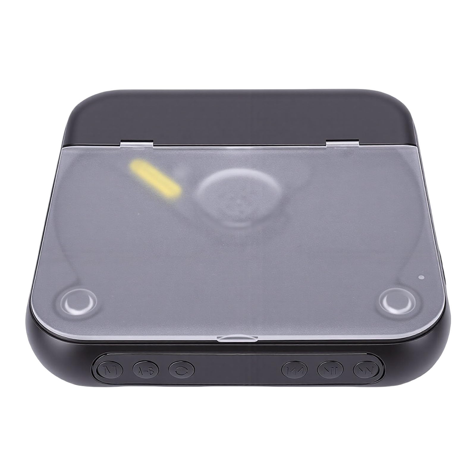 HEEPDD Lettore CD Portatile con Bluetooth 5.3, Doppi Altoparlanti Stereo, Batteria Ricaricabile da 2000 MAh, Display LCD e Ingresso USB AUX per l'ascolto all'aperto in Casa in Auto (BLACK)