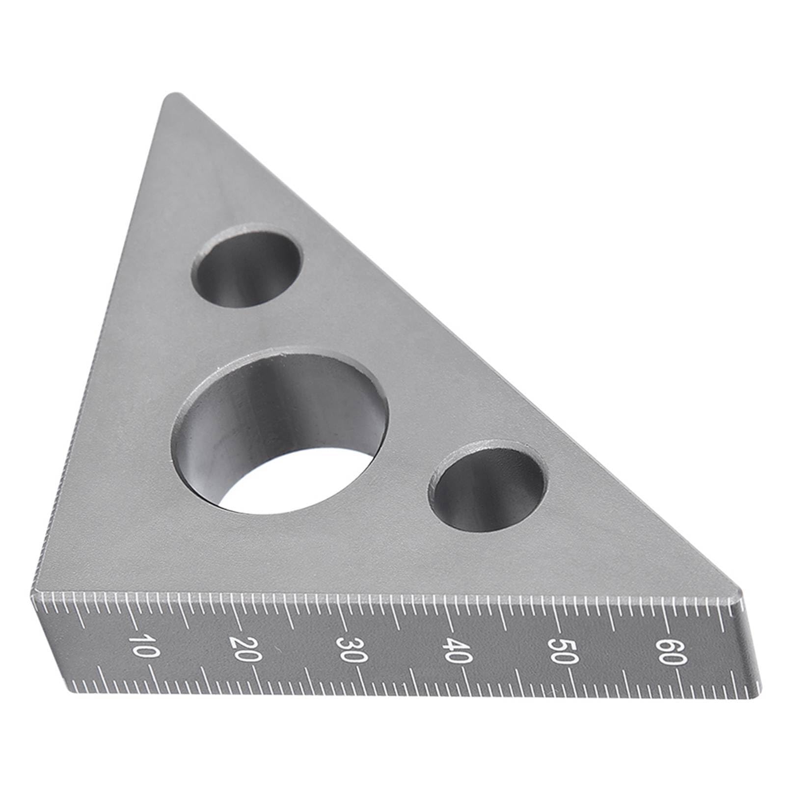 Ruler Aluminum Alloy 45/90 Degree Frosted Right Angle Gauge for Woodworking, and EasytoUse Tool
