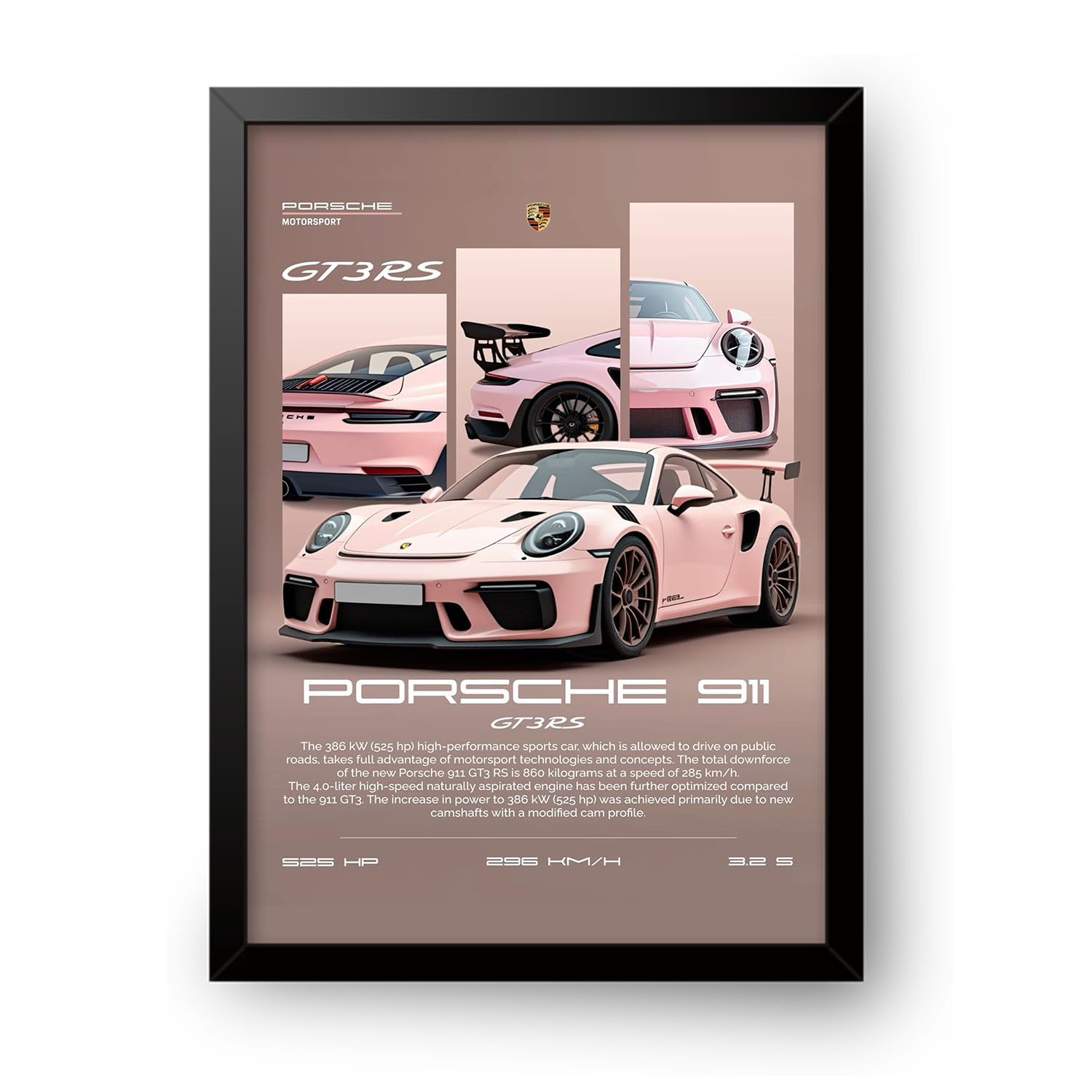 Porsche Wall Poster Frames - Aesthetic Artwork -15 Porsche Wall Poster Frames - Aesthetic Artwork -15