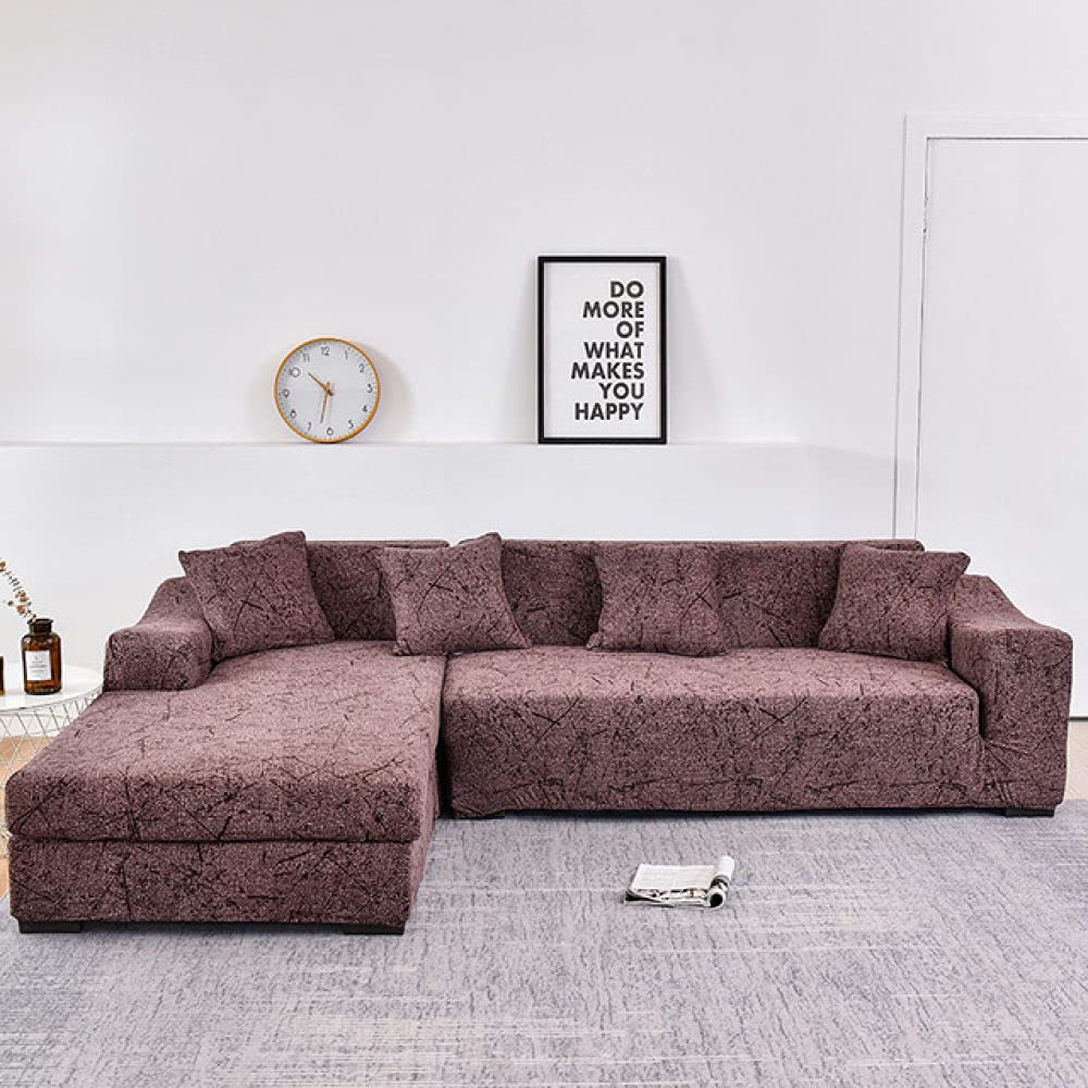 Housse de canapé d'angle élastique au design raffiné Couleur 25