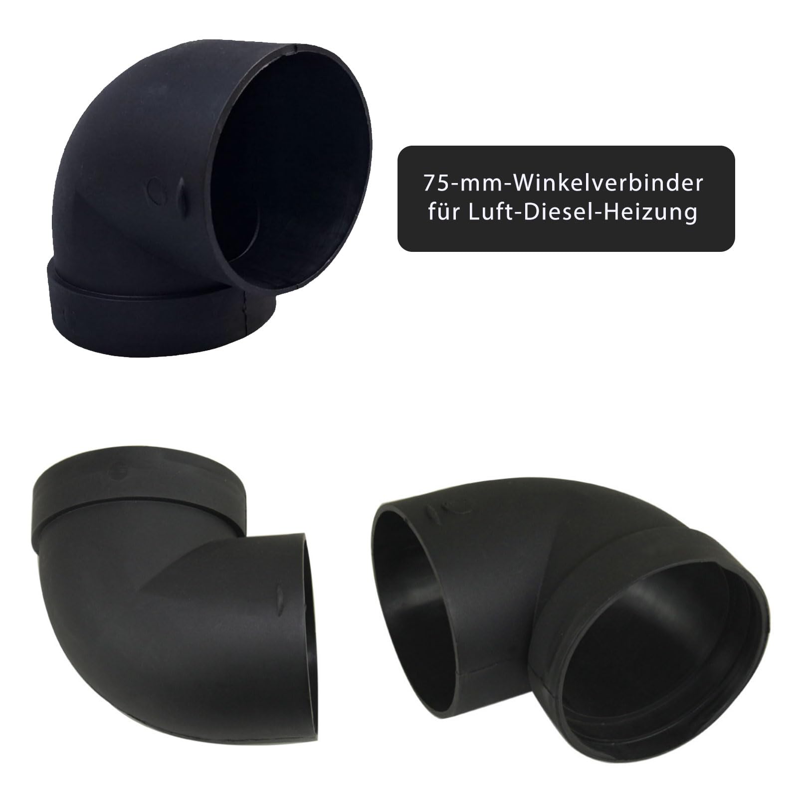 NIYATA Raccord De Sortie D'air Pour Chauffage Auxiliaire 75 Mm