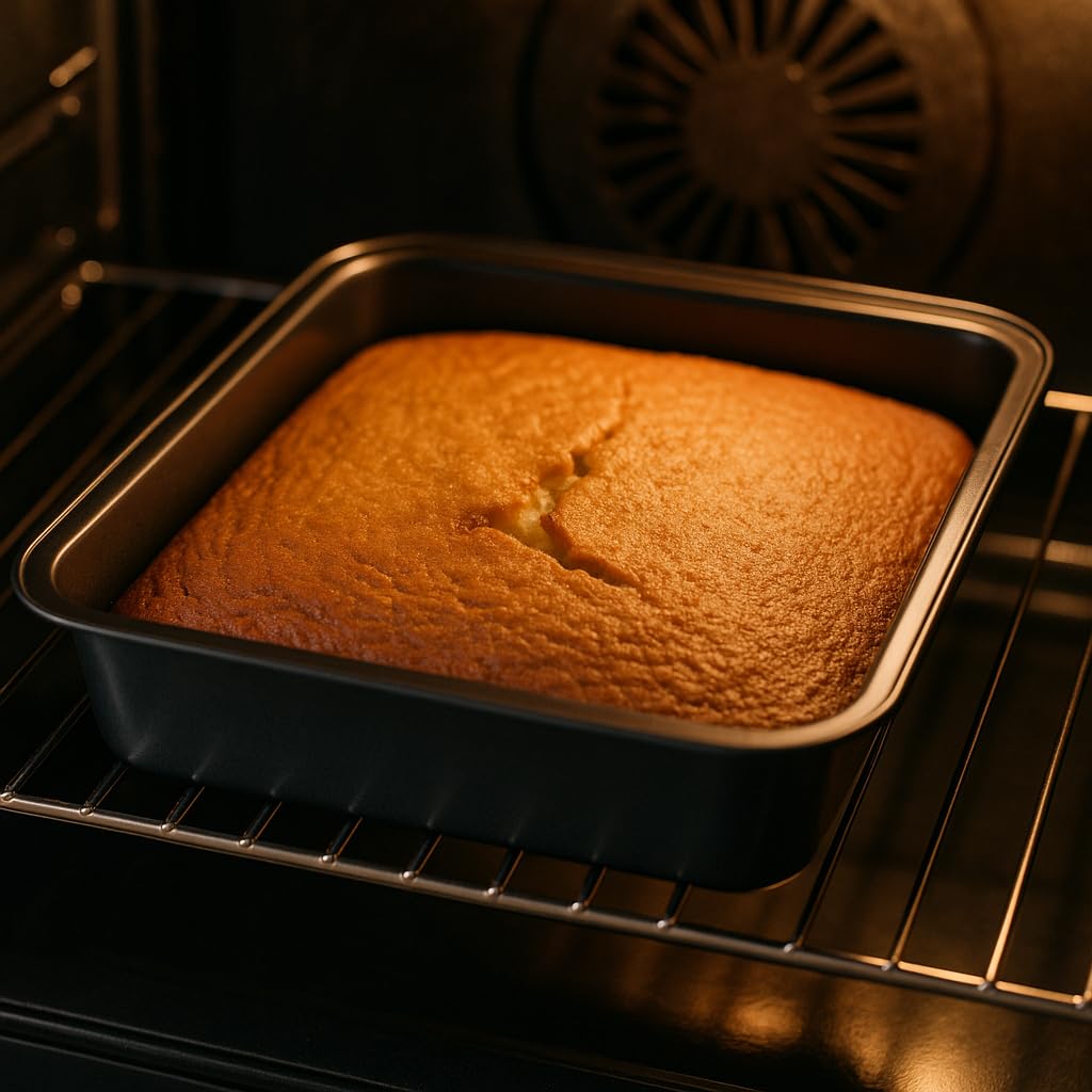 Set di 2 Teglie da Forno con Rivestimento Antiaderente - Stampo da Forno - Teglia da Forno - Lasagnera da Forno - Acciaio al Carbonio - Stampo per Forno - Rostiera Antiaderente - 23 x 22
