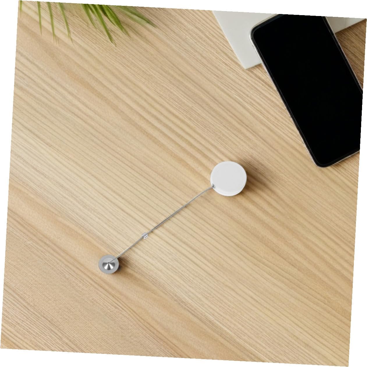 Retractable Steel Wire Anti-Theft Cable Lock with Remote Control, 1 Meter Safety Tether Lanyard for Electronics, Luggage, and Showroom Security