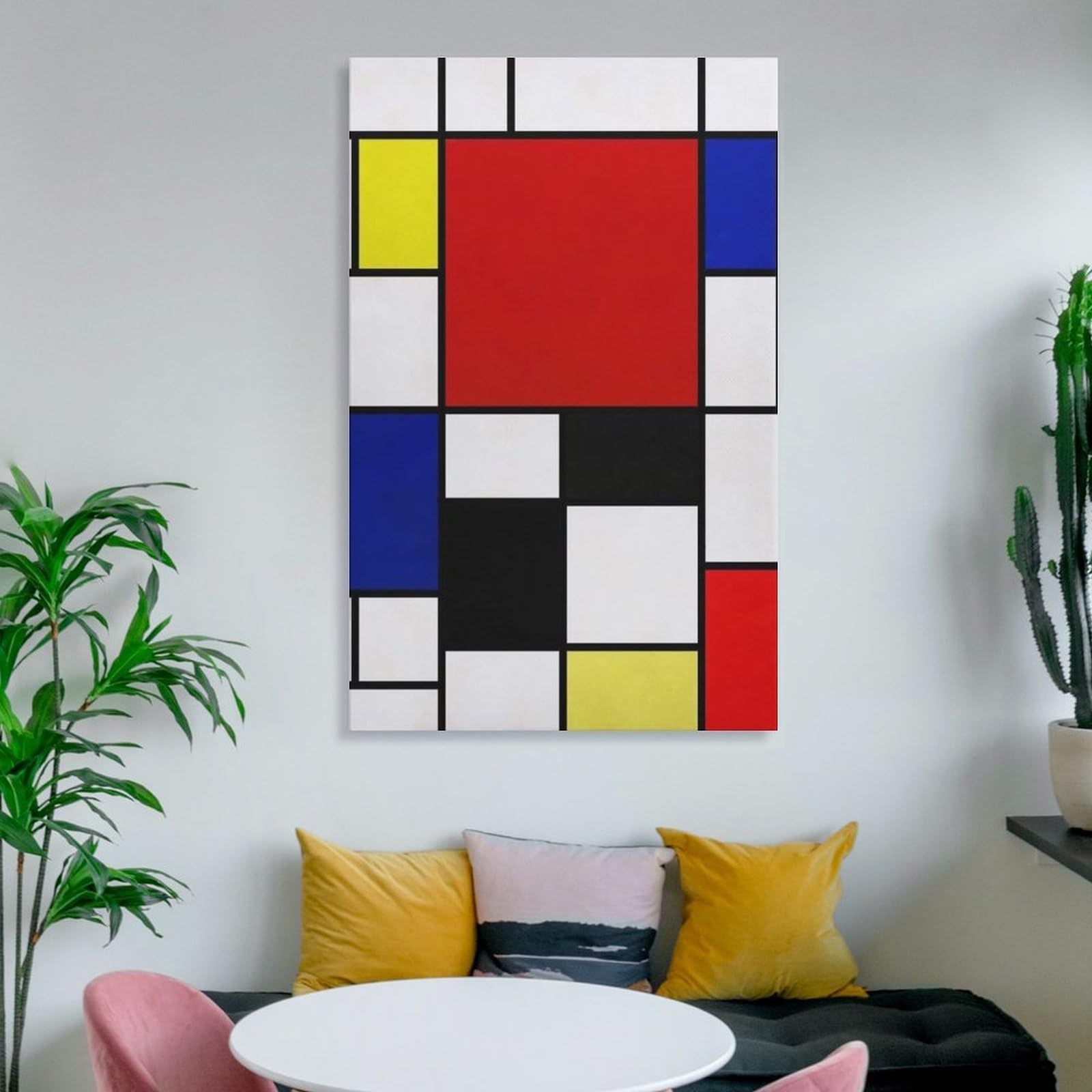 Amazon.co.jp: ピート・モンドリアン偉大な抽象画家たち絵画（赤・黄