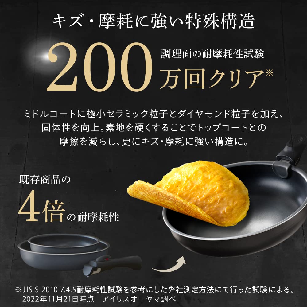TERA COAT 12ピースセット　新品未使用 Amazon.co.jp: アイリスオーヤマ 取っ手の取れるフライパン 12点
